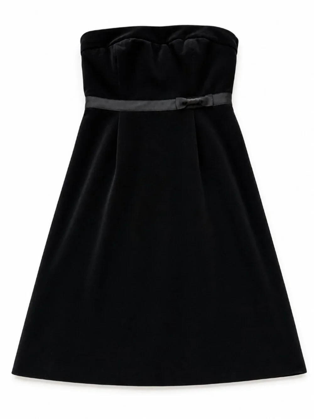 Velvet! J.Crew Strapless Black Dress (Size 6)